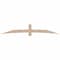 Ekena Millwork Bellingham Smooth Timber Gable Bracket, Douglas Fir, 108"W x 18"H x 1 1/2"D x 5 1/2"F, 4/12 Pitch GBW108X18X0206BEL00SDF - alternate 1